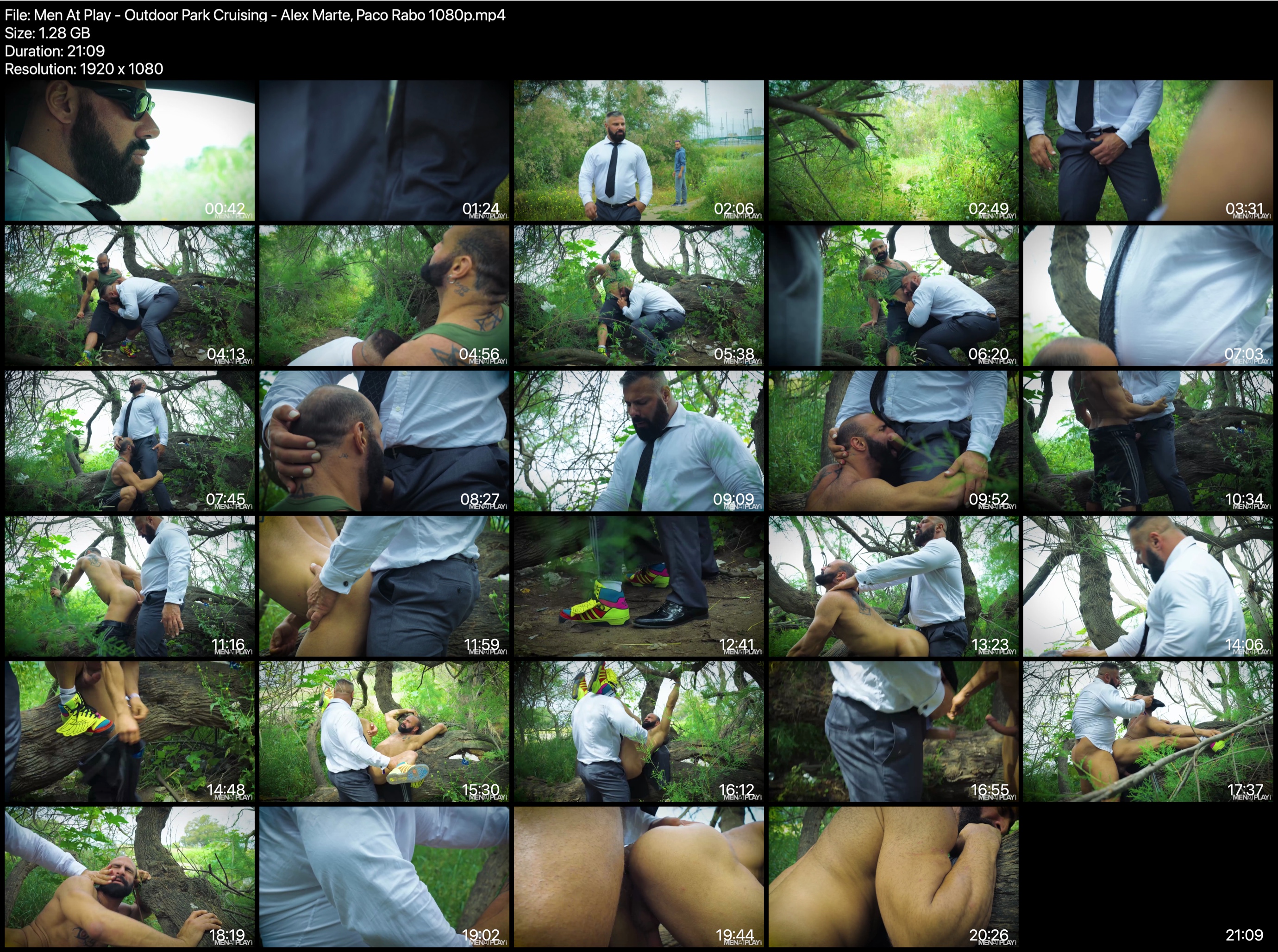 Men At Play - Outdoor Park Cruising - Alex Marte, Paco Rabo 1080p